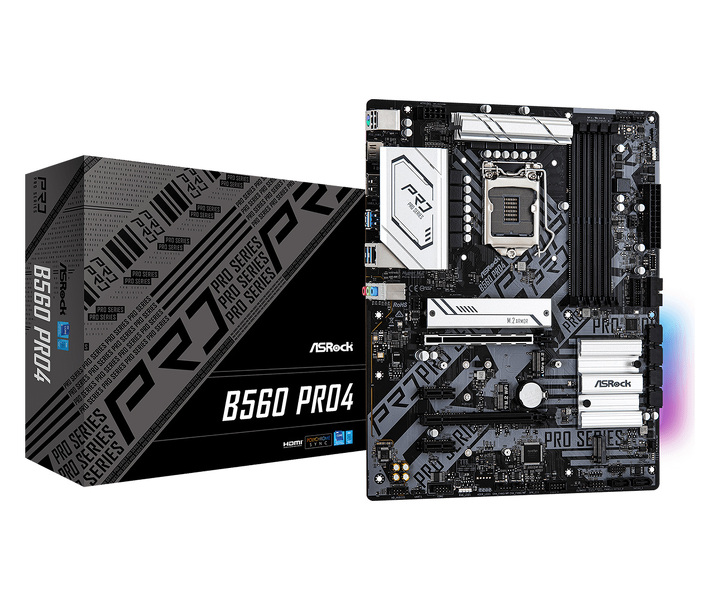 Zdjęcie produktu: Płyta główna ASRock B560 Pro4 DDR4 LGA1200 Zdjęcie produktu: Płyta główna ASRock B560 Pro4 DDR4 LGA1200