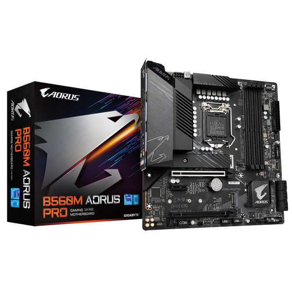 Zdjęcie produktu: Płyta główna Gigabyte B560M AORUS PRO DDR4 LGA1200 Zdjęcie produktu: Płyta główna Gigabyte B560M AORUS PRO DDR4 LGA1200