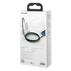 Miniatura zdjęcia: Kabel przewód USB Typ-C 100cm Baseus Display LCD Quick Charge 5A z obsługą szybkiego ładowania - zielony (CATSK-06)