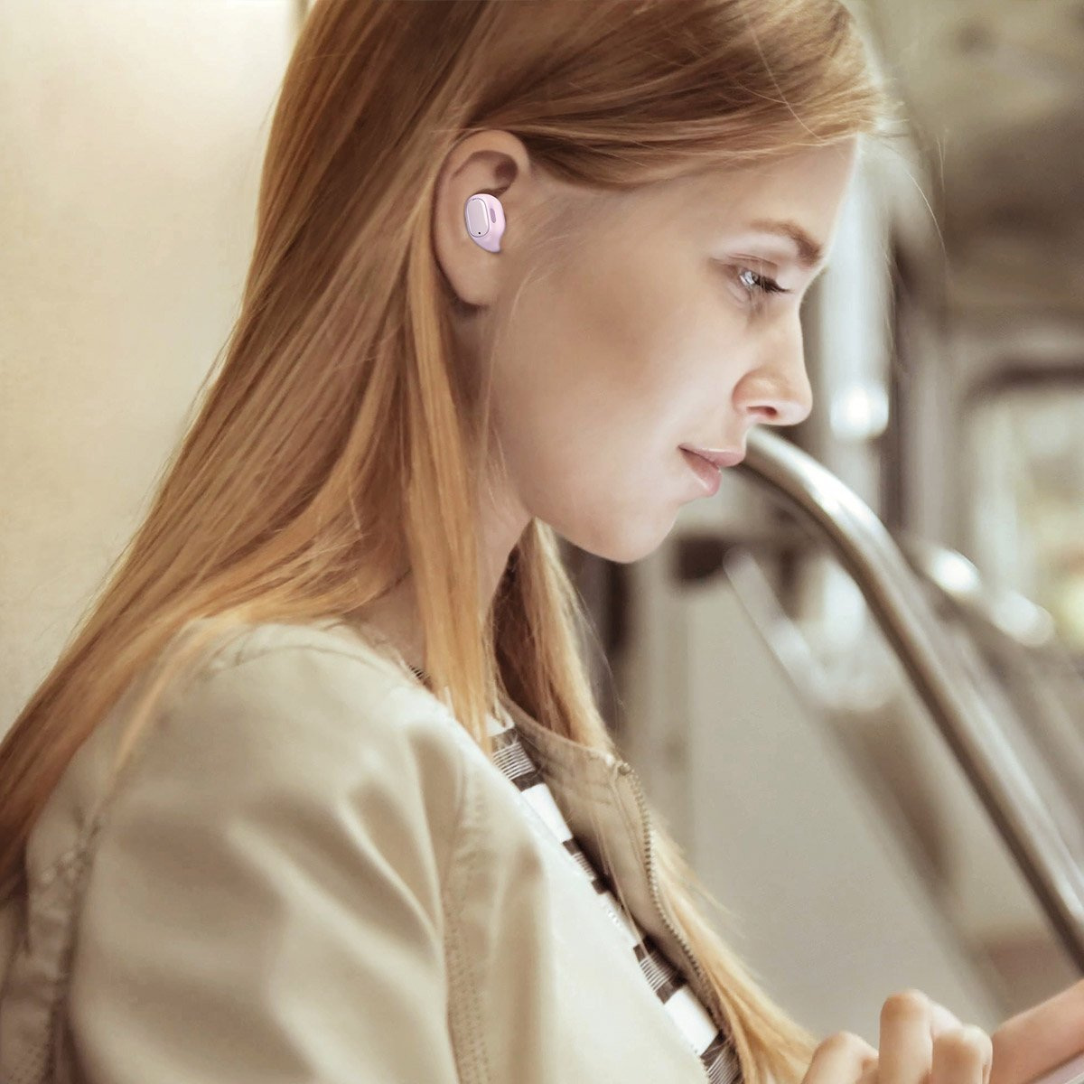 Słuchawki bezprzewodowe Baseus Encok TWS WM01, ładowanie indukcyjne, Bluetooth 5.0 - fioletowe (NGWM01-05) Słuchawki bezprzewodowe Baseus Encok TWS WM01, ładowanie indukcyjne, Bluetooth 5.0 - fioletowe (NGWM01-05)