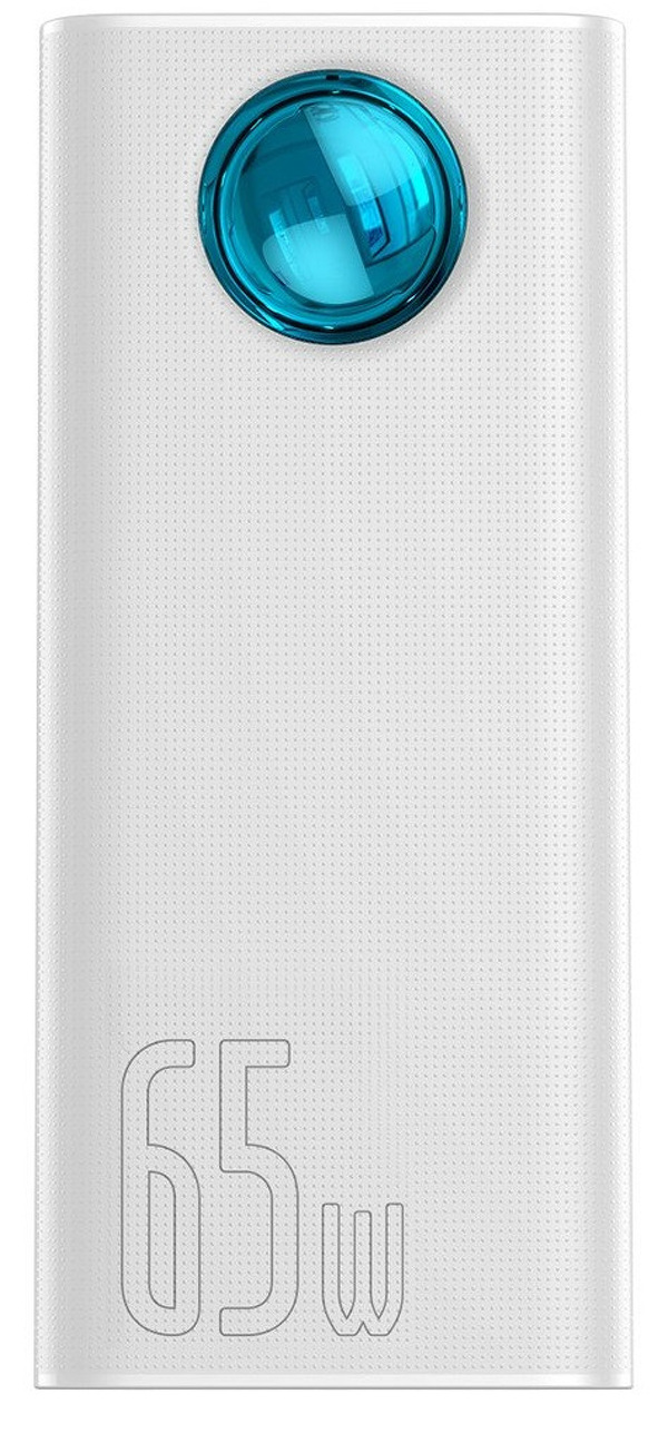 Zdjęcie produktu: Powerbank Baseus Amblight, 30000mAh, QC 3.0, PD, 3A, 4x USB / 1x USB Typ-C, 65W - biały (PPLG-A02)