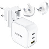 Miniatura zdjęcia: Ładowarka sieciowa Unitek GaN 1x USB, 2x USB TYP-C PD 66W QC 3.0 - biała (P1108AWH)