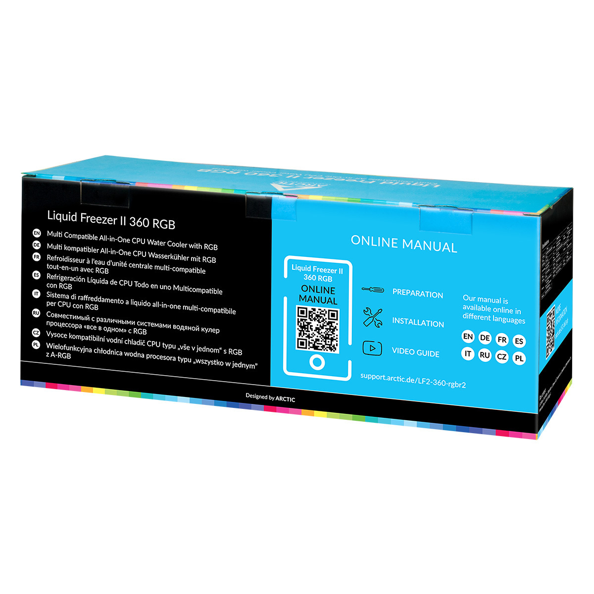 Chłodzenie wodne Arctic Liquid Freezer II 360 RGB Black (ACFRE00097A) Chłodzenie wodne Arctic Liquid Freezer II 360 RGB Black (ACFRE00097A)