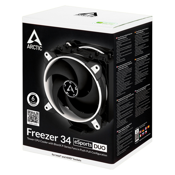 Zdjęcie produktu: Chłodzenie procesora Arctic Freezer 34 eSports DUO Czarno-białe