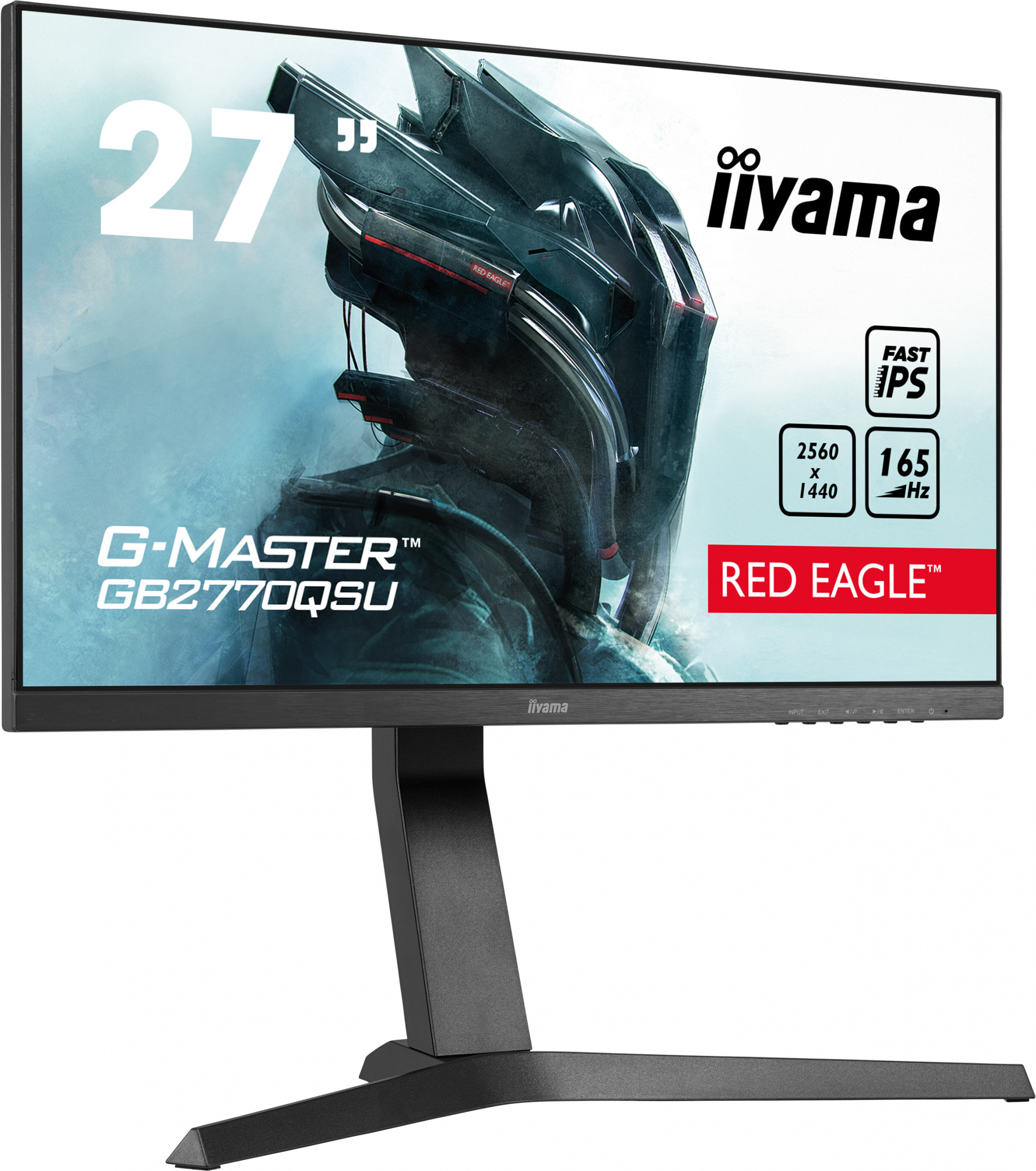 iiyama G-Master GB2770QSU-B1 Red Eagle 27" WQHD 165Hz 0,5ms FreeSync PIVOT- z gwarancją iiyama 3 lata - zero martwych pikseli 30 dni