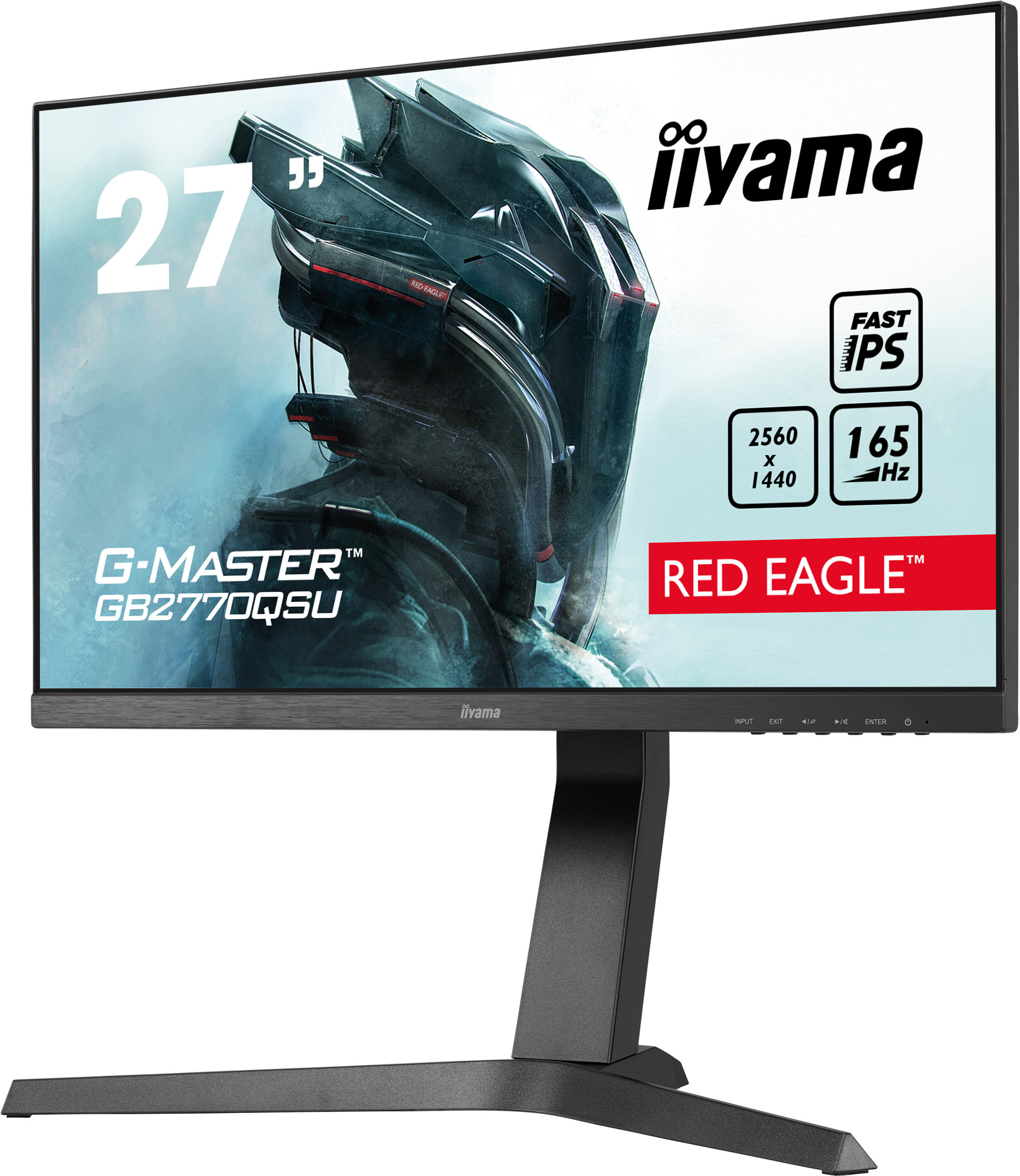 iiyama G-Master GB2770QSU-B1 Red Eagle 27" WQHD 165Hz 0,5ms FreeSync PIVOT- z gwarancją iiyama 3 lata - zero martwych pikseli 30 dni