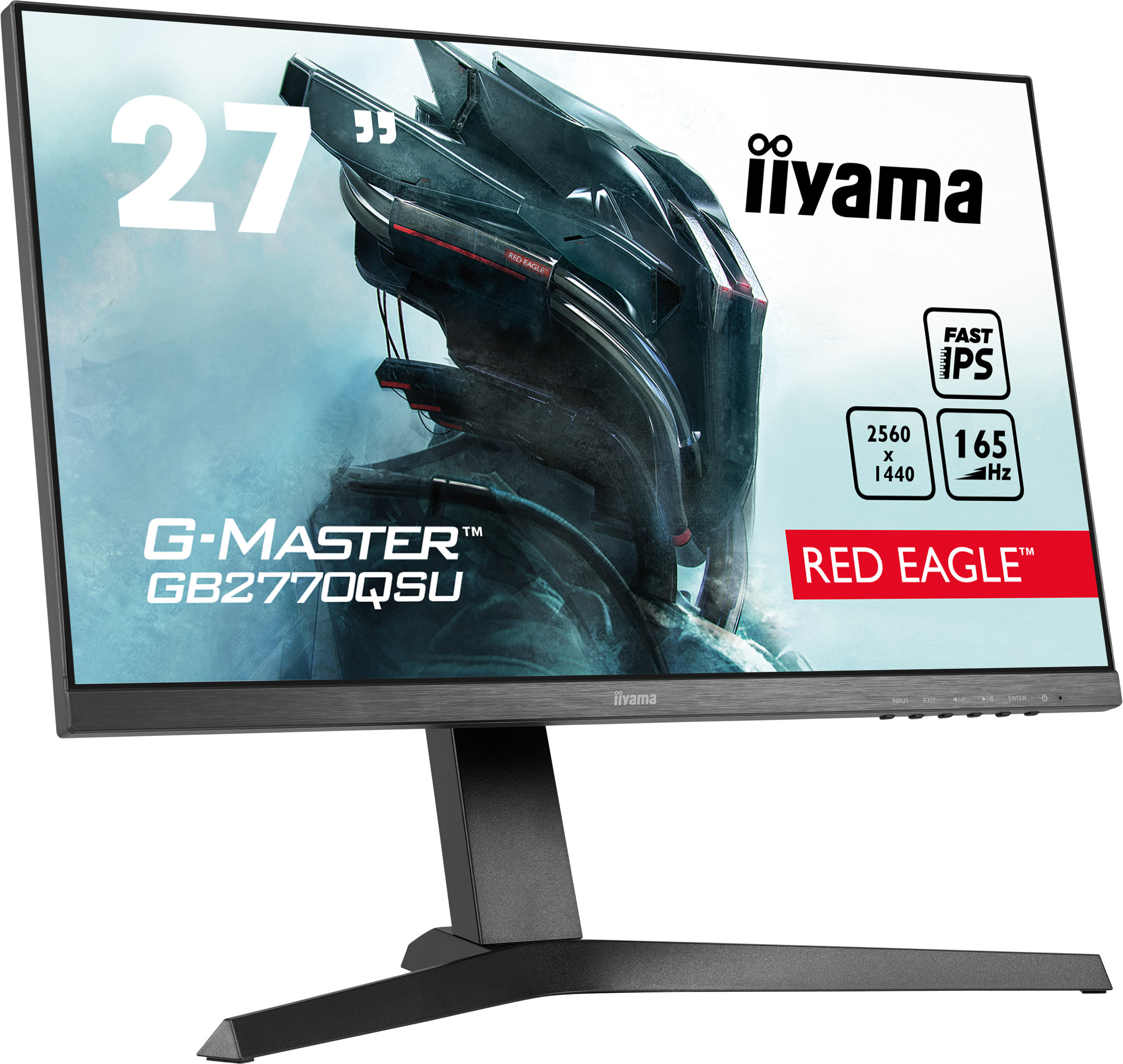 iiyama G-Master GB2770QSU-B1 Red Eagle 27" WQHD 165Hz 0,5ms FreeSync PIVOT- z gwarancją iiyama 3 lata - zero martwych pikseli 30 dni