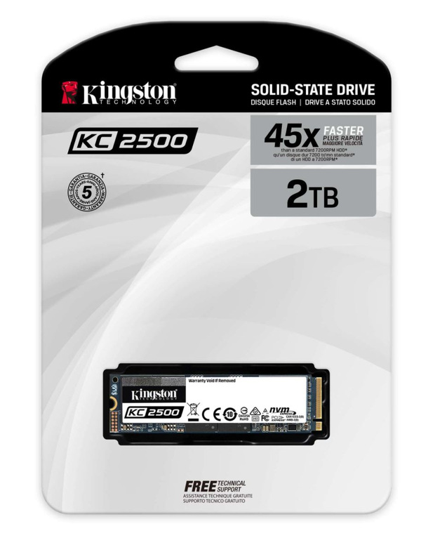 Zdjęcie produktu: Dysk Kingston SSD SKC2500 2TB M.2 PCIe NVMe Gen3 3500/2900MB/s SKC2500M8/2000G Zdjęcie produktu: Dysk Kingston SSD SKC2500 2TB M.2 PCIe NVMe Gen3 3500/2900MB/s SKC2500M8/2000G