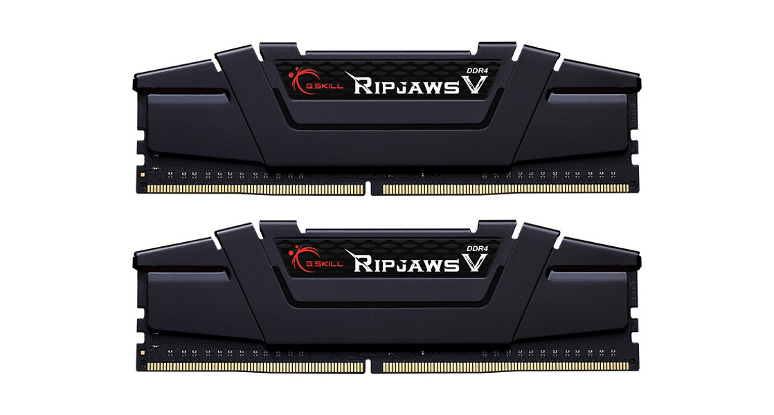 Zdjęcie produktu: Pamięć G.Skill RipjawsV DDR4 16GB (2x8GB) 5066MHz CL20 XMP2 Black F4-5066C20D-16GVK