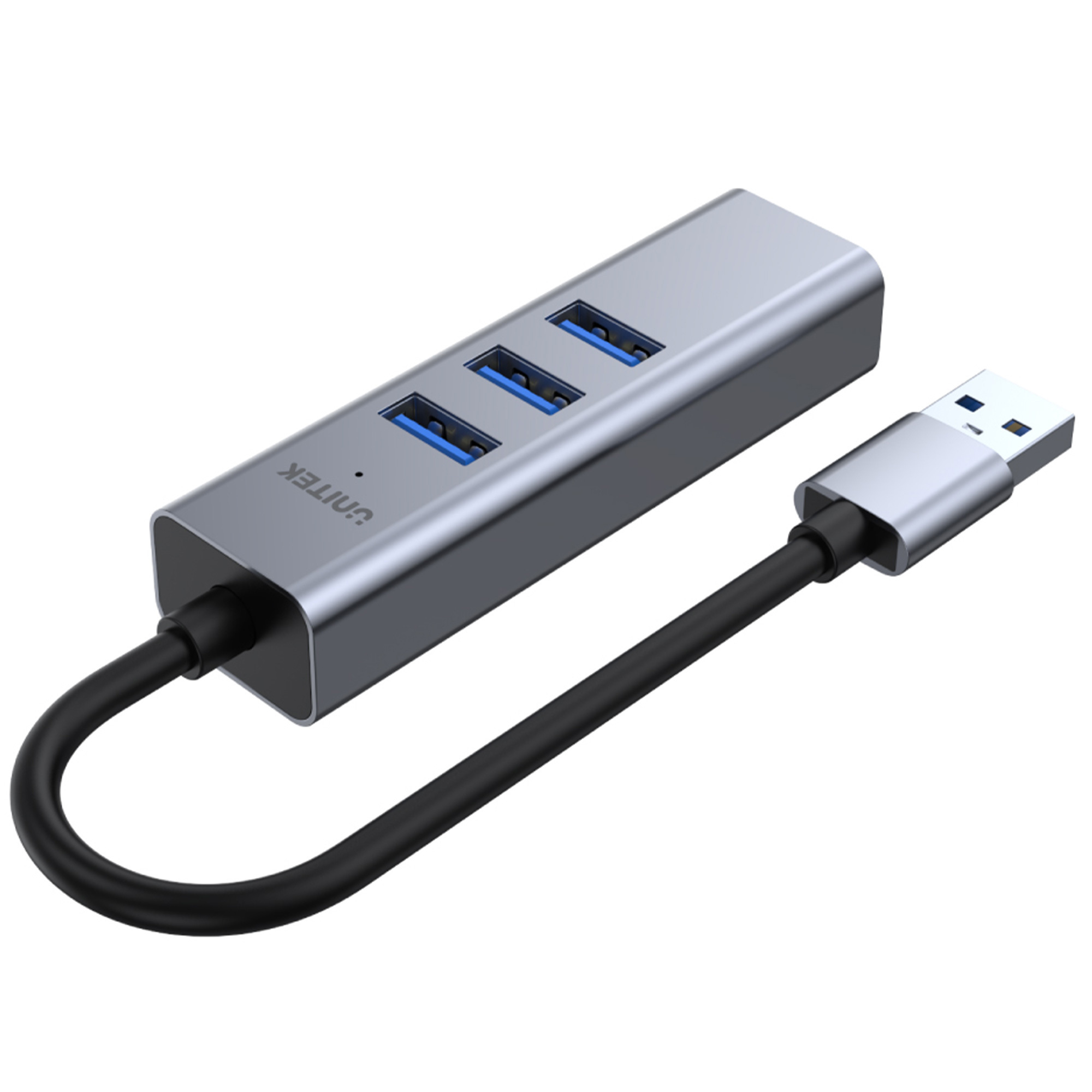 Unitek HUB USB 3 x USB 3.1 5 Gbps + RJ45 Ethernet 10/100/1000 (H1906A) Unitek HUB USB 3 x USB 3.1 5 Gbps + RJ45 Ethernet 10/100/1000 (H1906A)