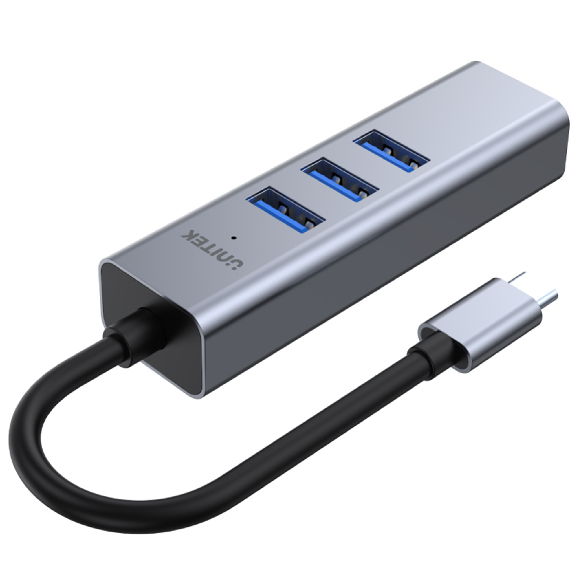 Unitek HUB USB TYP-C 3 x USB 3.1 5 Gbps + RJ45 Ethernet 10/100/1000 (H1904A) Unitek HUB USB TYP-C 3 x USB 3.1 5 Gbps + RJ45 Ethernet 10/100/1000 (H1904A)