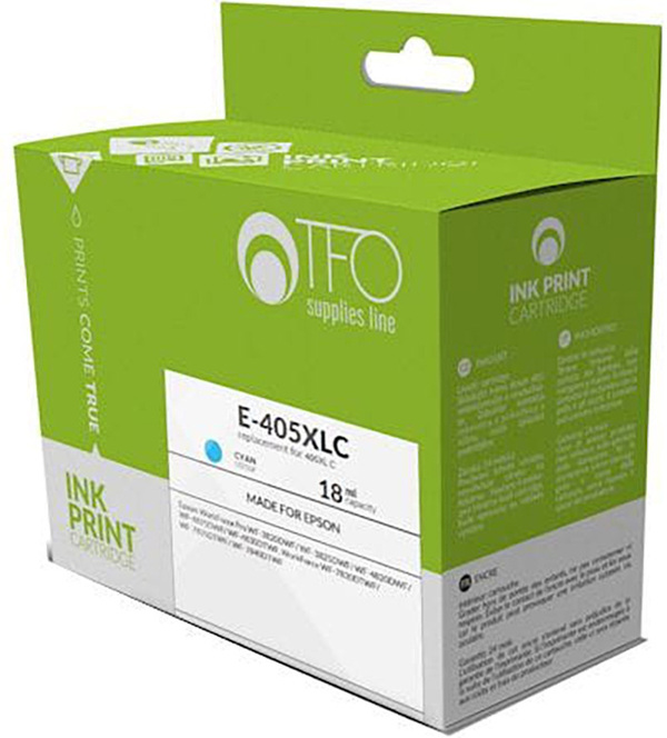 Zdjęcie produktu: Tusz TFO E-405XLC Epson 405XL C Cyan 18ml