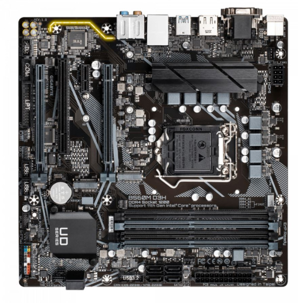 Zdjęcie produktu: Płyta główna Gigabyte B560M D3H DDR4 LGA1200 Zdjęcie produktu: Płyta główna Gigabyte B560M D3H DDR4 LGA1200