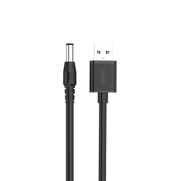 Zdjęcie produktu: Unitek kabel zasilający USB - wtyk DC 5.5/2.5mm 9V (Y-C4046BK)