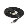 Miniatura zdjęcia: Unitek kabel zasilający USB - wtyk DC 5.5/2.5mm 9V (Y-C4046BK)