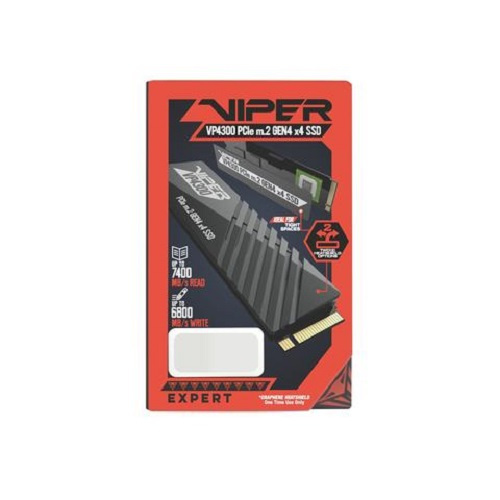 Dysk Patriot Viper VP4300 SSD 2TB M.2 PCIe NVMe Gen4 (7400/6800 MB/s) VP4300-2TBM28H