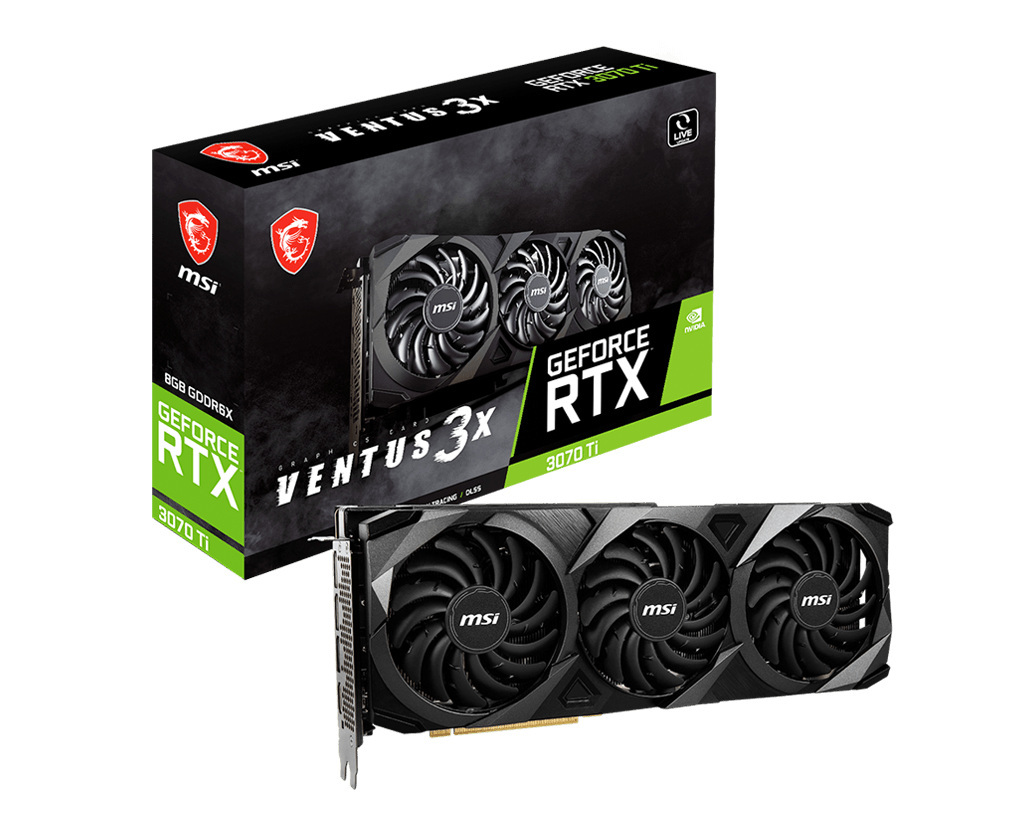 MSI GeForce RTX 3070 Ti VENTUS 3X 8GB GDDR6X MSI GeForce RTX 3070 Ti VENTUS 3X 8GB GDDR6X
