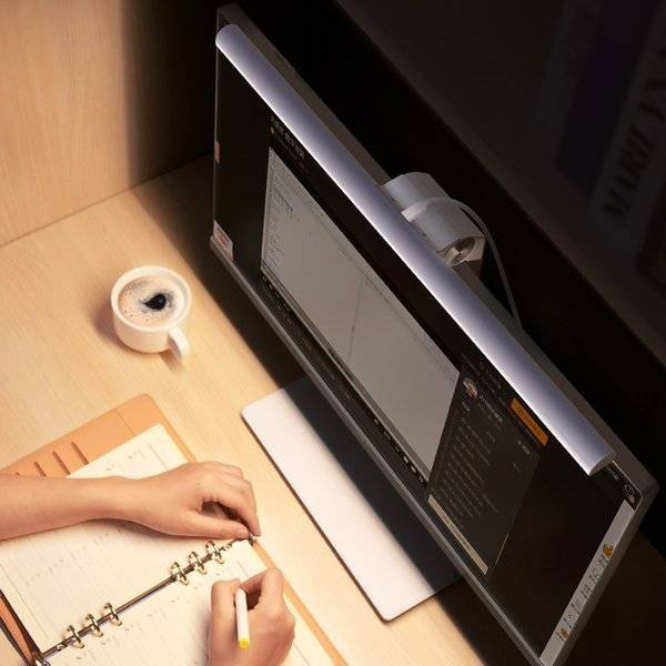 Lampa Baseus I-Wok na monitor z panelem dotykowym - biała (DGIWK-B02) Lampa Baseus I-Wok na monitor z panelem dotykowym - biała (DGIWK-B02)