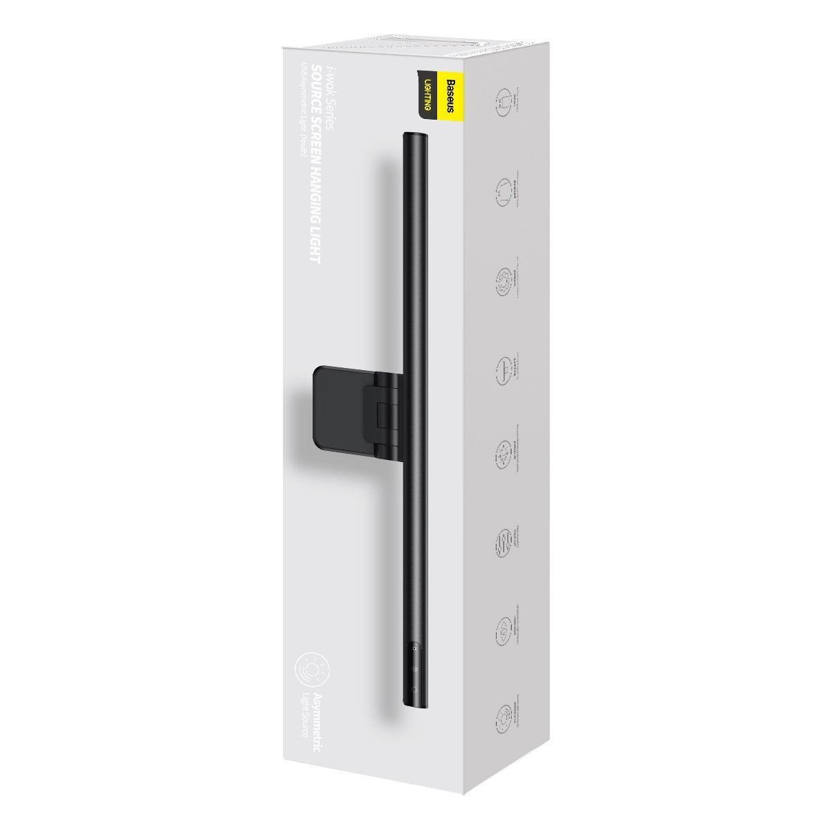 Lampa Baseus I-Wok na monitor z panelem dotykowym - czarna (DGIWK-B01)