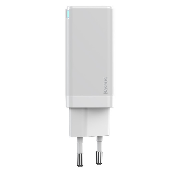 Zdjęcie produktu: Ładowarka sieciowa Baseus GaN2 45W, USB / USB Typ-C Quick Charge 3.0 (azotek galu) biała (CCGAN-Q02)