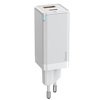 Miniatura zdjęcia: Ładowarka sieciowa Baseus GaN2 45W, USB / USB Typ-C Quick Charge 3.0 (azotek galu) biała (CCGAN-Q02)