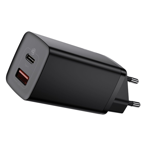 Zdjęcie produktu: Ładowarka sieciowa Baseus GaN2 Lite 65W, USB / USB Typ-C Quick Charge 3.0 (azotek galu) czarna (CCGAN2L-B01) Zdjęcie produktu: Ładowarka sieciowa Baseus GaN2 Lite 65W, USB / USB Typ-C Quick Charge 3.0 (azotek galu) czarna (CCGAN2L-B01)