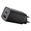 Ładowarka sieciowa Baseus GaN2 Lite 65W, USB / USB Typ-C Quick Charge 3.0 (azotek galu) czarna (CCGAN2L-B01)