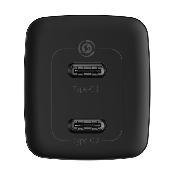 Zdjęcie produktu: Ładowarka sieciowa Baseus GaN2 Lite 65W, 2x USB Typ-C Quick Charge 3.0 (azotek galu) czarna (CCGAN2L-E01)