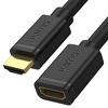 Miniatura zdjęcia: Kabel przedłużacz HDMI męski do HDMI żeński 2.0 Unitek 3m - czarny (Y-C166K)
