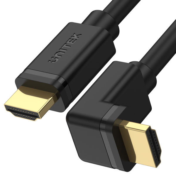 Zdjęcie produktu: Kabel HDMI 2.0 Unitek kątowy 90 3m (Y-C1002) Zdjęcie produktu: Kabel HDMI 2.0 Unitek kątowy 90 3m (Y-C1002)
