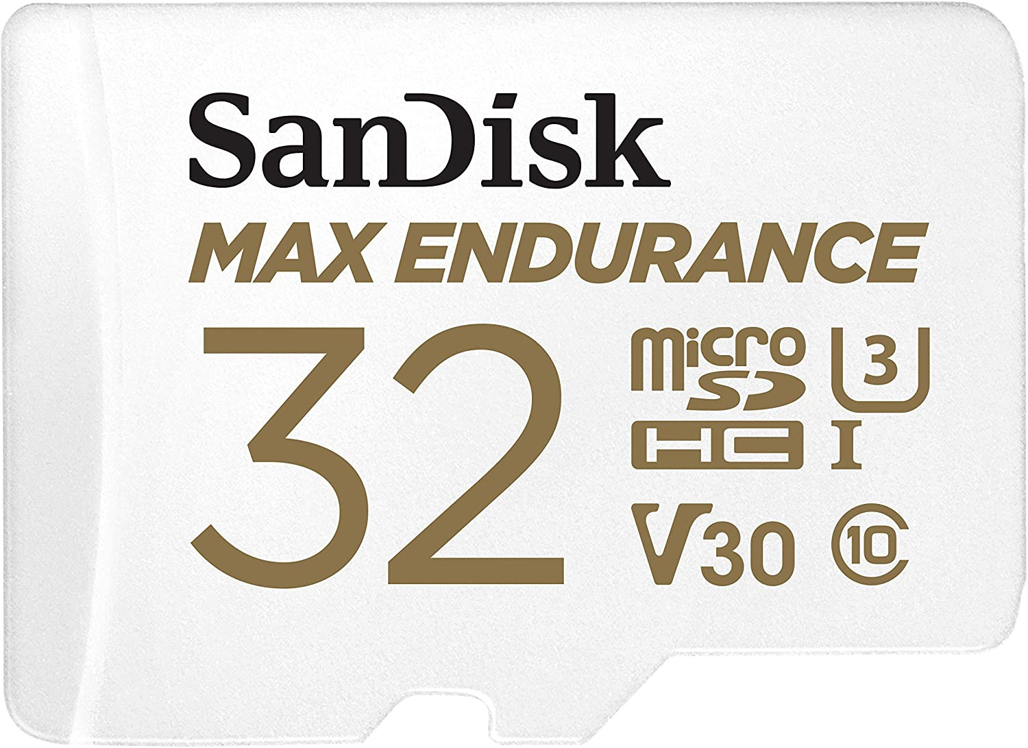 Karta SanDisk Max Endurance (rejestratory i monitoring) microSDHC 32GB 100/40 MB/s V30 + Adapter SD (SDSQQVR-032G-GN6IA)