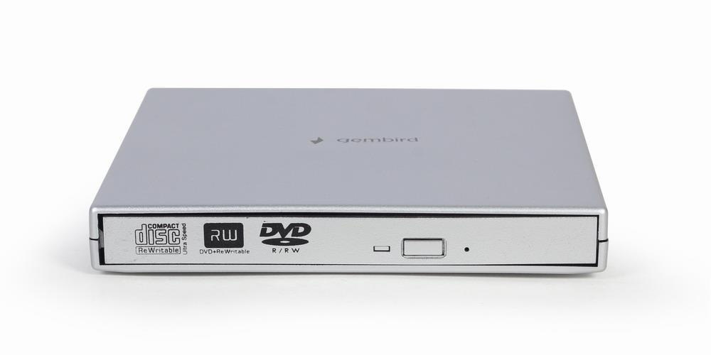 Gembird nagrywarka zewnętrzna DVD-USB-02-SV USB Slim Silver