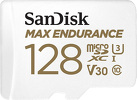 Karta SanDisk Max Endurance (rejestratory i monitoring) microSDHC 128GB 100/40 MB/s V30 + Adapter SD (SDSQQVR-128G-GN6IA)