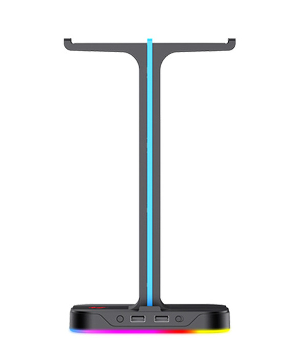 Zdjęcie produktu: Stojak na słuchawki Havit TH650 RGB + HUB 2 x USB 2.0