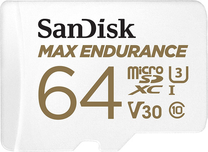 Miniatura produktu: Karta SanDisk Max Endurance (rejestratory i monitoring) microSDHC 64GB 100/40 MB/s V30 + Adapter SD (SDSQQVR-064G-GN6IA)