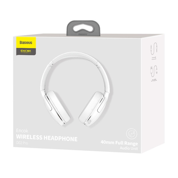 Zdjęcie produktu: Słuchawki bezprzewodowe Baseus Encok D02 PRO Bluetooth 5.0 - białe (NGD02-C02) Zdjęcie produktu: Słuchawki bezprzewodowe Baseus Encok D02 PRO Bluetooth 5.0 - białe (NGD02-C02)