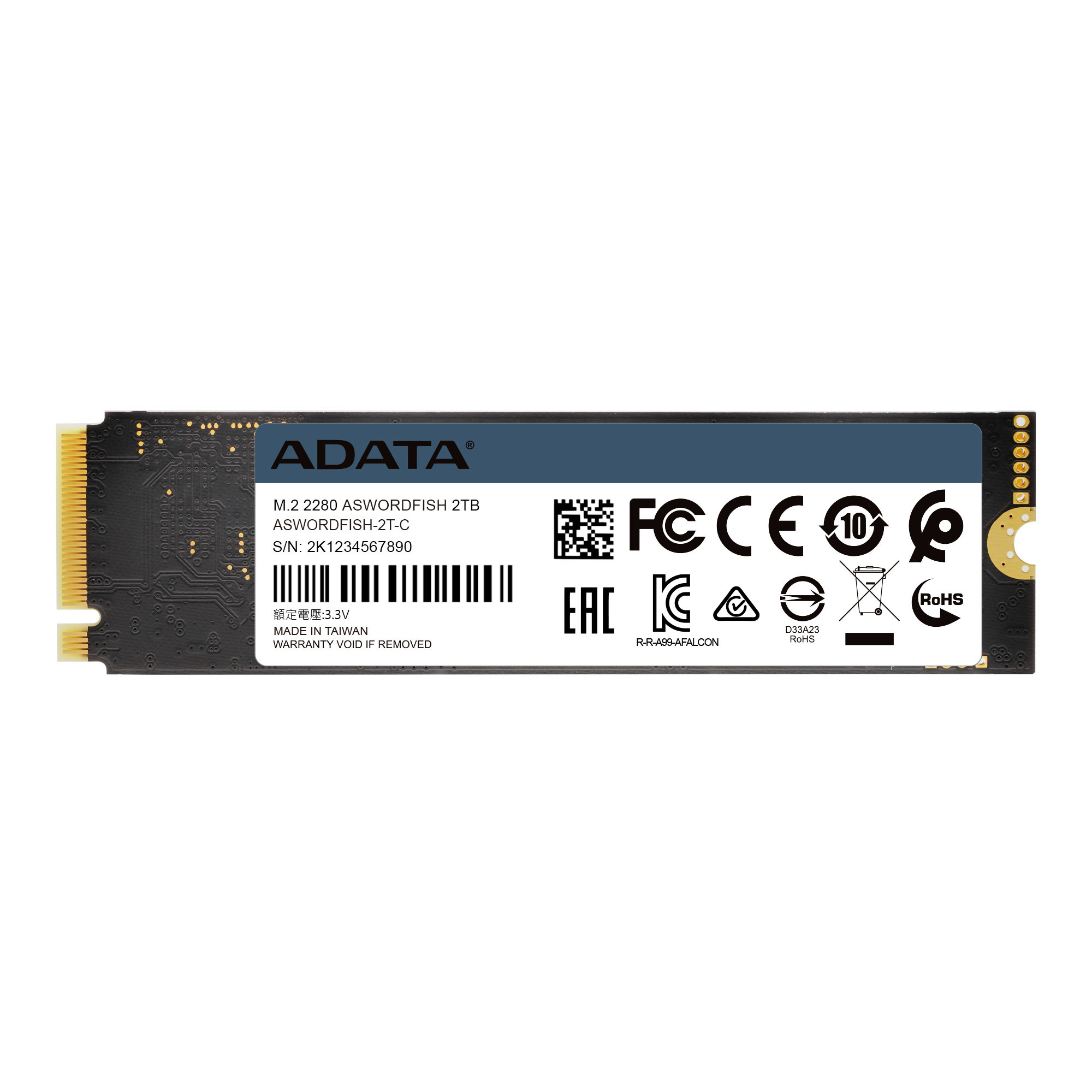 Dysk Adata SSD SWORDFISH 500GB M.2 PCIe NVMe Gen3