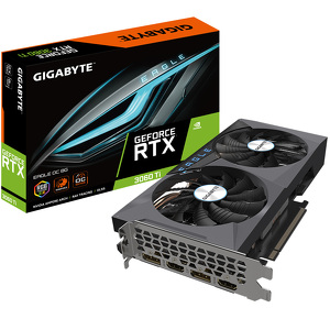 Miniatura produktu: Gigabyte GeForce RTX 3060 Ti EAGLE OC 8GB GDDR6 LHR (GV-N306TEAGLE OC-8GD 2.0)