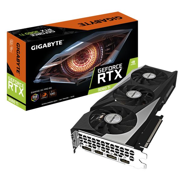 Zdjęcie produktu: Gigabyte GeForce RTX 3060 Ti Gaming OC PRO 8GB GDDR6 LHR (GV-N306TGAMINGOC PRO-8GD 3.0)