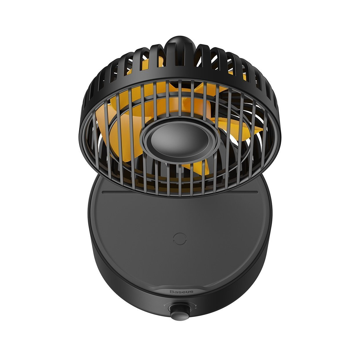 Wentylator biurkowy Baseus Hermit z ładowarką indukcyjną 10W - czarny (WXYZ-B01)