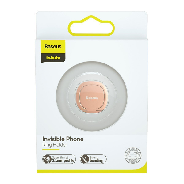 Zdjęcie produktu: Uchwyt pierścień, ring holder Baseus Invisible do telefonu - różowy (SUYB-0R)
