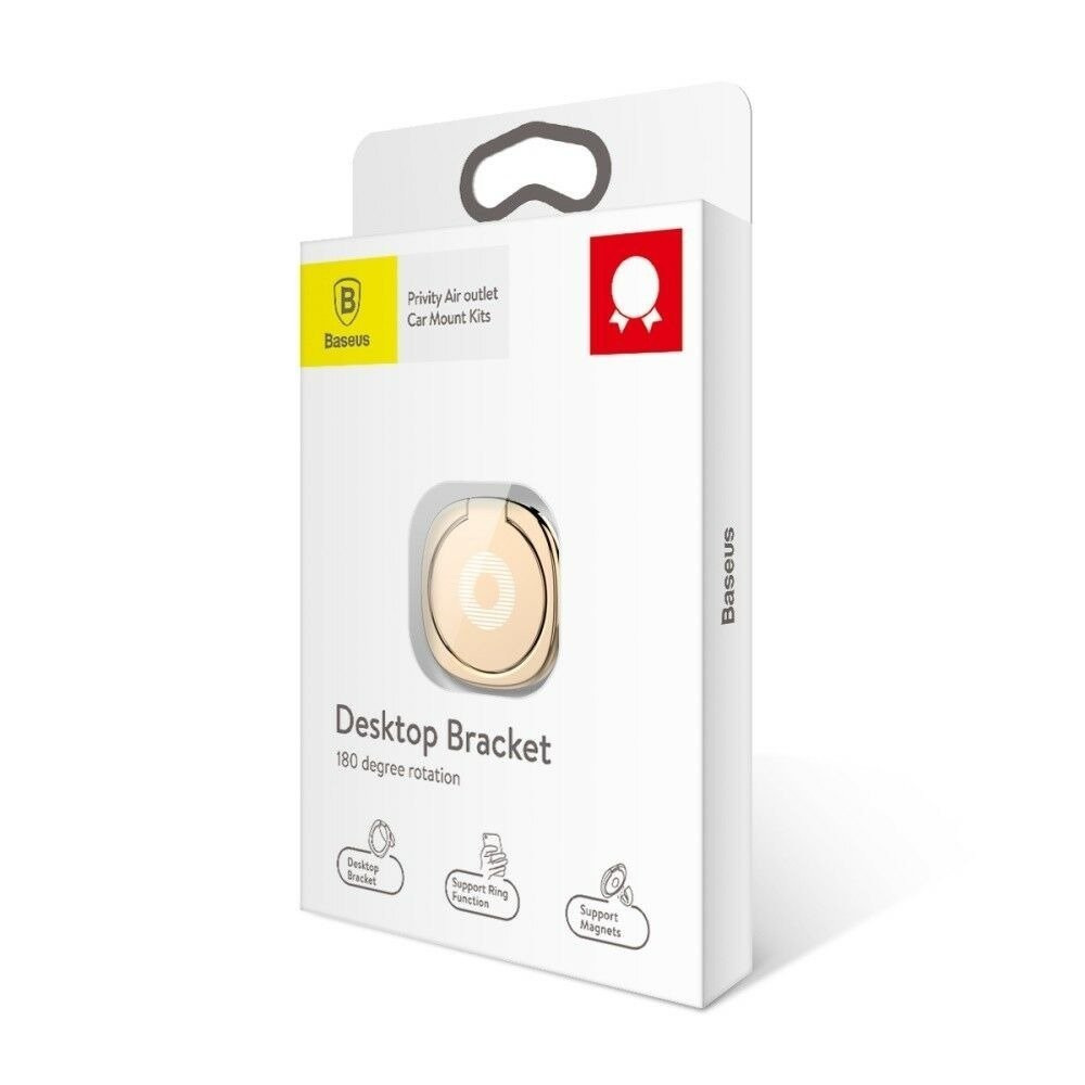 Uchwyt pierścień, ring holder Baseus Privity do telefonu - złoty (SUMQ-0V)