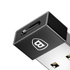 Miniatura zdjęcia: Adapter Baseus Exquisite USB do USB Type-C 2,4A - czarny (CATJQ-A01)