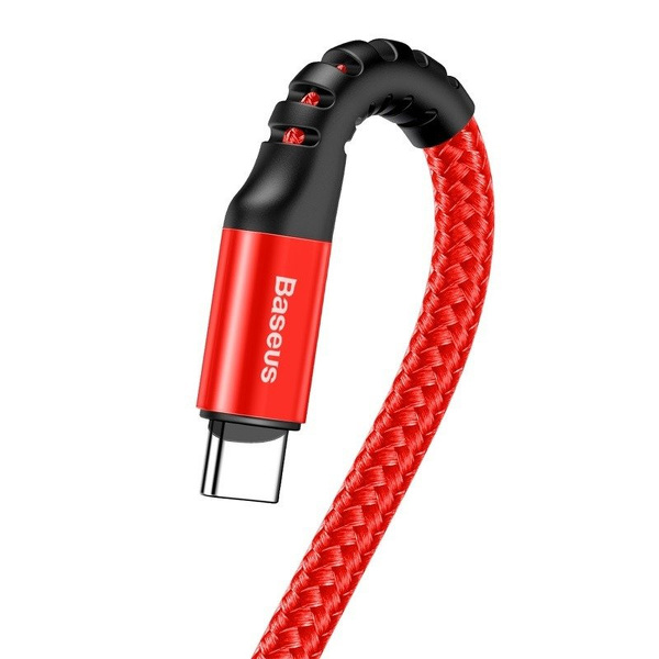 Zdjęcie produktu: Kabel przewód USB Typ-C 100cm Baseus Spring sprężynowy 2A - czerwony (CATSR-09)