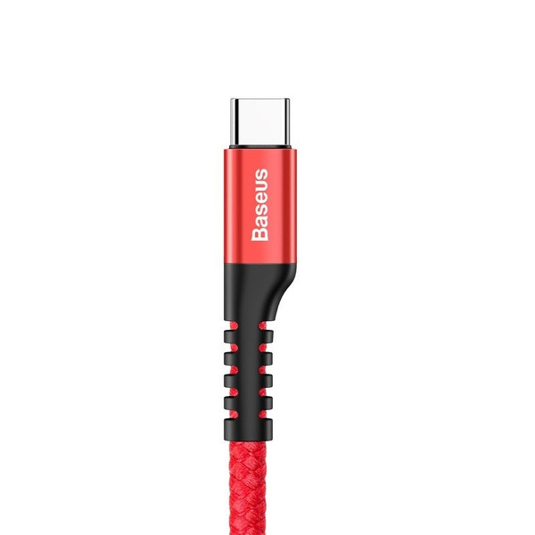 Zdjęcie produktu: Kabel przewód USB Typ-C 100cm Baseus Spring sprężynowy 2A - czerwony (CATSR-09)