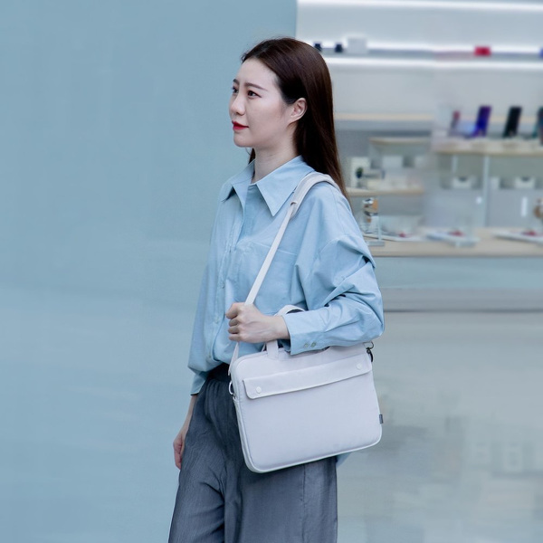 Zdjęcie produktu: Torba na laptopa Baseus Basics Series elegancka na laptopa MacBook do 13' - biała (LBJN-G02)