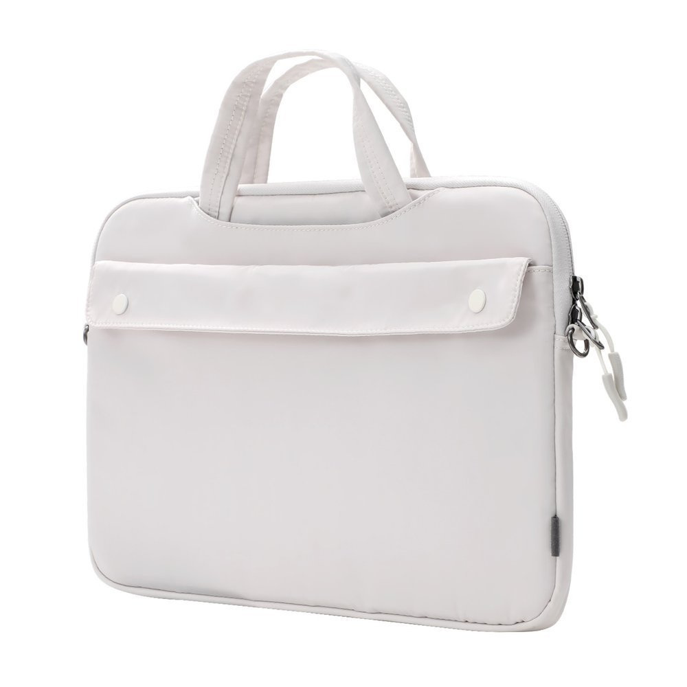 Torba na laptopa Baseus Basics Series elegancka na laptopa MacBook do 16' - biała (LBJN-H02)