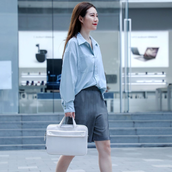 Zdjęcie produktu: Torba na laptopa Baseus Basics Series elegancka na laptopa MacBook do 16' - biała (LBJN-H02)