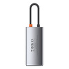 Miniatura zdjęcia: Hub USB 4w1 Baseus Metal Gleam Series, USB TYP-C do USB 3.0 + USB 2.0 + HDMI + USB-C PD (CAHUB-CY0G)