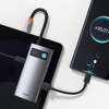 Miniatura zdjęcia: Hub USB 4w1 Baseus Metal Gleam Series, USB TYP-C do USB 3.0 + USB 2.0 + HDMI + USB-C PD (CAHUB-CY0G)